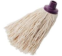 Mery | Serpillière en Coton Ultra Absorbante | Mop et Balai à Franges | Tête XL | Filetage Universel | Haute Résistance | Couleur Naturelle | 22 cm