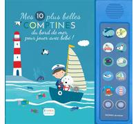 Mes 10 plus belles comptines du bord de mer pour jouer avec bébé - Marie Deloste - Thomas Jeunesse - cartonné - Comptine, chant