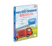 Mes 100 dessins en pas à pas - Véhicules, camions, avion, vélo, bateau... - Laura Gómez Guerra - Editions 365 - cartonné - Document jeunesse