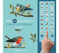Mes 24 plus beaux chants d'oiseaux du jardin en livre sonore - Arthur Beauregard - Thomas Jeunesse - cartonné - Document jeunesse