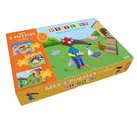 MES 3 PUZZLES EN BOIS P'TIT LOUP