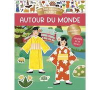 Mes 500 autocollants - Autour du monde - Giovana Medeiros - Auzou Philippe Eds - broché - Livre-jeu