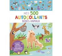 Auzou Livre d'autocollants Mes tout premiers autocollants – 500 autocollants bébés animaux