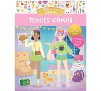 Mes 500 autocollants créatifs - Tenues kawaii - Ophélie Ortal - Auzou Philippe Eds - broché - Document jeunesse