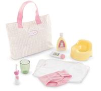 Mes Accessoires Poupons 30/36cm - COROLLE - Coffret Accessoires à Langer - Motif Tulipes