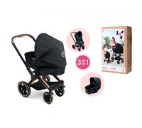 Mes Accessoires Poupons Corolle Bb36/42 Cybex Priam - Landau Noir 3 En 1
