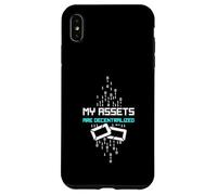 Mes Actifs sont décentralisés drôle Crypto Blockchain Investisseur Coque pour iPhone XS Max