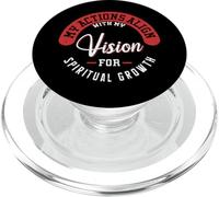 Mes Actions s'alignent avec ma Vision pour la Croissance spirituelle consciente PopSockets PopGrip pour MagSafe