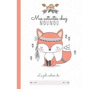 Mes activités chez Nounou: Grand cahier de pages blanches vierges - Cahier de dessin pour enfants