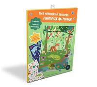 Mila Professional Affiches à stickers Animaux du monde - 5 affiches, 300+ stickers repositionnables