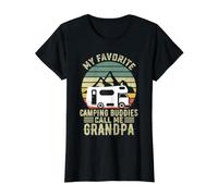 Mes Amis de Camping préférés Call Me Grandpa Kids Boys Camper T-Shirt Graphique avec Valeur