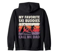 Mes Amis de Ski préférés m'appellent Papa Funny Skiing Sweat à Capuche