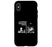 Mes amis profitant de passe-temps adaptés à l'âge Comparez avec moi Coque pour iPhone X/XS