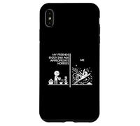 Mes amis profitant de passe-temps adaptés à l'âge Comparez avec moi Coque pour iPhone XS Max