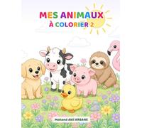 Mes Animaux à Colorier 2: 20 jolis dessins kawaii à colorier pour enfants de 3 à 8 ans