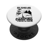 Mes années sont divisées en Deux Saisons de Camping et d'attente PopSockets PopGrip Adhésif