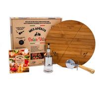 Mes apéros Dolce Vita 1 plateau + 1 roulette a pizza - Collectif - I2c - Coffret - Jeux livres objets