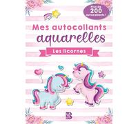 Mes autocollants aquarelles : Les licornes