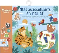 Ma pochette d'artiste - mes autocollants en relief - animaux