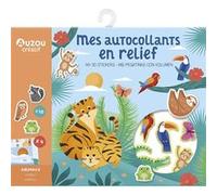 Auzou – Pochette d'artiste – Ma pochette d'artiste – autocollants en relief – animaux