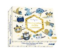 Deux Coqs d'Or Barrettes – Mes barrettes de fête à paillettes – Coffret avec accessoires