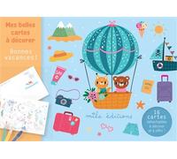 Mes belles cartes à décorer - Bonnes vacances ! - 16 cartes détachables à décorer et à offrir ! - Collectif - Mila Boutan Eds - Jeux livres objets