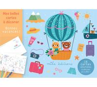 Mes belles cartes à décorer - Bonnes vacances !