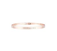 Mes-bijoux.fr Bracelet JONC en Laiton Rosé - Message : Marraine