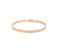 Mes-bijoux.fr Bracelet JONC en Laiton Rosé - Message : Une Tata Formidable