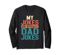 Mes blagues sont Officiellement des blagues pour Papa : First Pères Day Funny 80 Manche Longue
