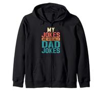 Mes blagues sont Officiellement des blagues pour Papa : First Pères Day Funny 80 Sweat à Capuche