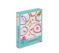 Deux Coqs d'Or – Coffret Mes bracelets d'amitié – 7 bracelets à créer, perles dorées, pompon fluo