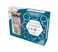 Mes bracelets d'amitié Liberty à offrir (coffret): Des tissus fleuris, des accessoires et un livret explicatif
