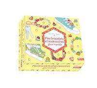 Mes Bracelets Et Accessoires Gourmands - Coffret Avec Du Fil Élastique Transparent, 1 Mousqueton Rose, Des Fermoirs, Des Perles Fleurs, Des Perles Fruits, Des Perles Lettres Et Des Décors De...