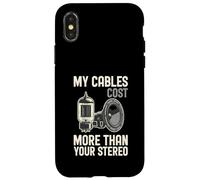 Mes câbles coûtent Plus Cher Que Votre stéréo Coque pour iPhone X/XS