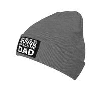 Mes Cadeaux D'Infirmière Préférés, Appelez-Moi Papa Homme Femme Bonnets Tricoté Doux Bonnet d'hiver Chaud Bonnet À Revers pour Course Patinage Hiver