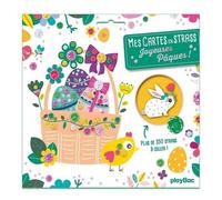 Mes Cartes En Strass Joyeuses Pâques ! - Plus De 400 Strass À Coller ! Avec 12 Décorations De Pâques, 1 Planche De Plus De 400 Strass, 12 Coloriages