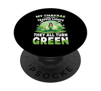 Mes Chakras sont comme des Feux de signalisation, Ils Deviennent Tous Verts PopSockets PopGrip Adhésif
