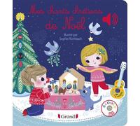 Grund - Livre sonore Mes premiers chants chrétiens de Noël avec 6 puces sonores - Dès 6 mois