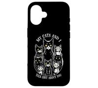Mes Chats et Moi parlons de toi ! Amoureux et propriétaire de Chats Coque pour iPhone 16