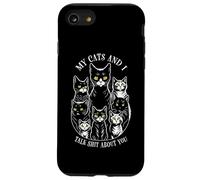 Mes Chats et Moi parlons de toi ! Amoureux et propriétaire de Chats Coque pour iPhone SE (2020) / 7/8