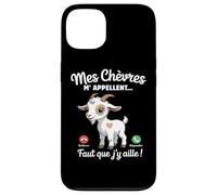 Mes Chèvres m’Appellent Humour Chèvre Drôle Cadeau Coque pour iPhone 13