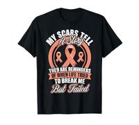 Mes cicatrices racontent une histoire Mois de la sensibilisation au cancer de l'endomètre T-Shirt