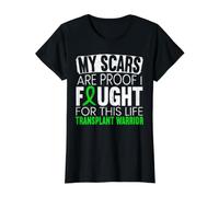 Mes Cicatrices sont la Preuve Que J'Ai combattu pour ce Guerrier de greffe de Vie T-Shirt Graphique avec Valeur, Femme, Noir, L