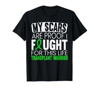 Mes Cicatrices sont la Preuve Que J'Ai combattu pour ce Guerrier de greffe de Vie T-Shirt Graphique avec Valeur, Homme, Noir, L