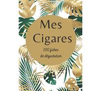 Mes Cigares 100 fiches de dégustation: format 17,78cm par25,4cm cadeau parfait pour amateur de cigares