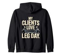 Mes Clients adorent Leg Day Funny Trainer Sweat à Capuche