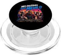 Mes collègues Font meuh Humour éleveur de Vaches drôle PopSockets PopGrip pour MagSafe
