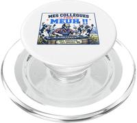 Mes collègues Font meuh Humour éleveur de Vaches drôle PopSockets PopGrip pour MagSafe