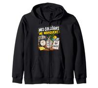 Mes Collègues Me Manquent Entre 9H Et 9H02 Sweat à Capuche